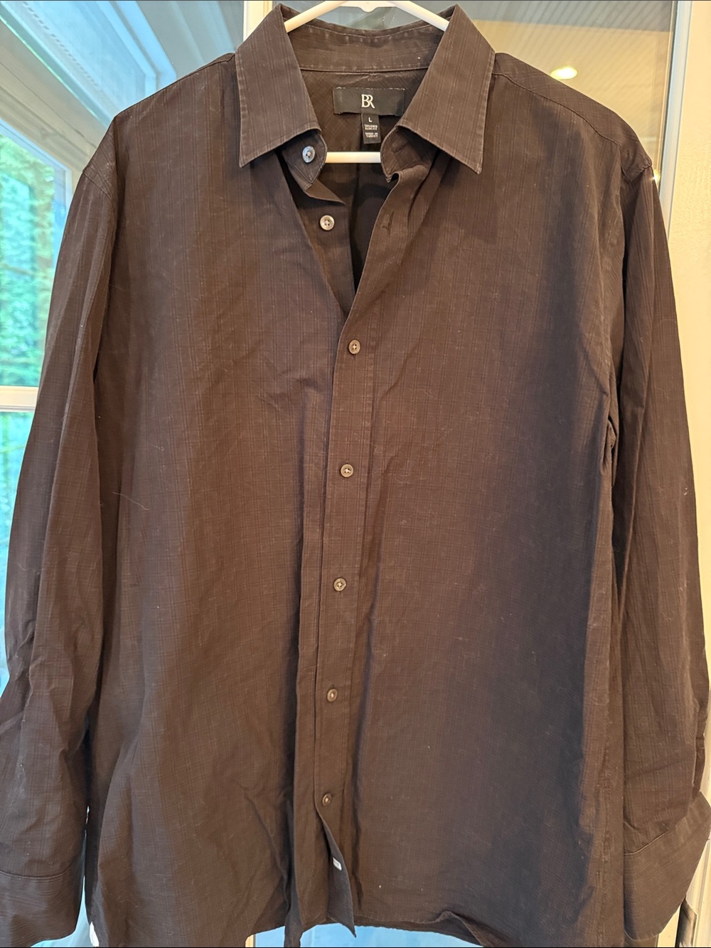Banana Republic Men's Black Button-Down Shirt